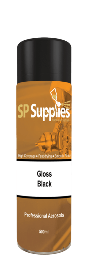 SP Supplies Gloss Black Aerosol 500ml