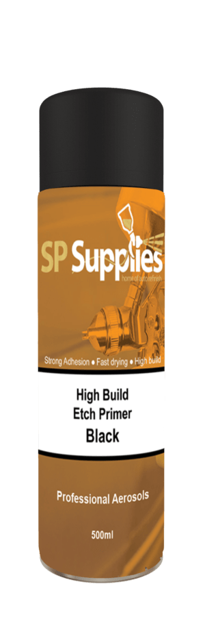 SP Supplies High Build + Etch Primer Black Spray 500ml