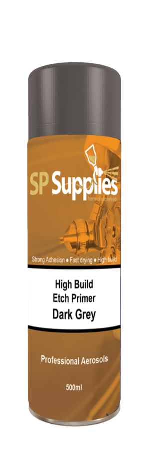 SP Supplies High Build + Etch Primer Dark Grey Spray 500ml