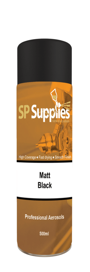SP Supplies Matt Black Aerosol 500ml