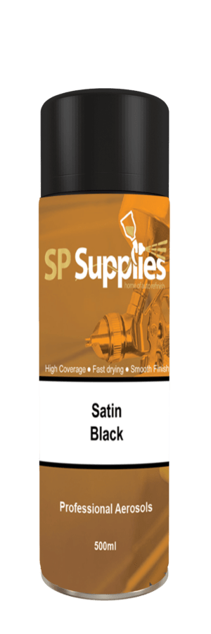 SP Supplies Satin Black Aerosol 500ml