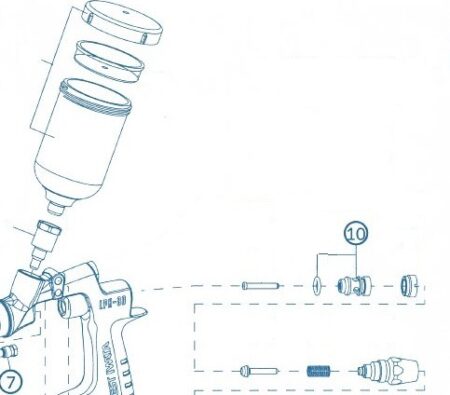 ANEST 03912880 – Air Valve Seat Set for Iwata LPH80