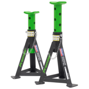 Sealey Axle Stands (Pair) 3 Tonne Capacity per Stand - Green