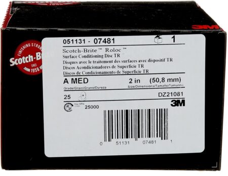 3M™ Scotch-Brite™ Roloc™ Surface Conditioning Disc SC-DR, 50 mm, S SFN, Red 07481