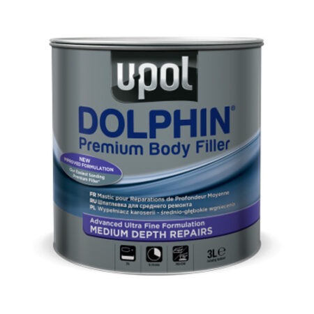 UPOL Dolphin Body Filler for Medium Depth Repairs
