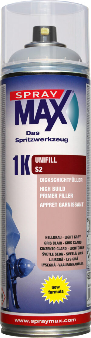 Spraymax 1K Unifill Primer S2 Light Grey 500ml